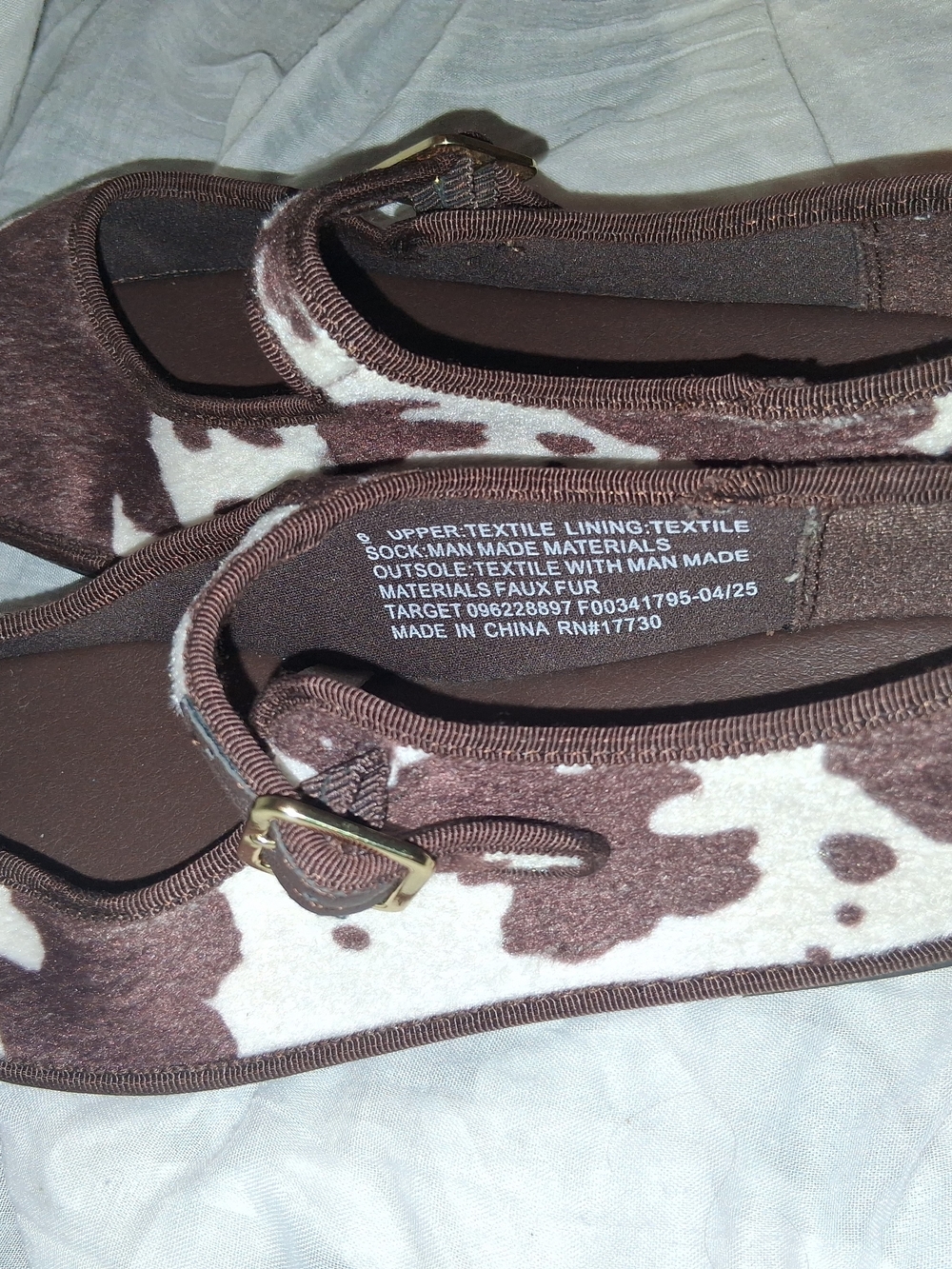 Universal Thread Cow Print Ballet Flats - Picture 3 of 7